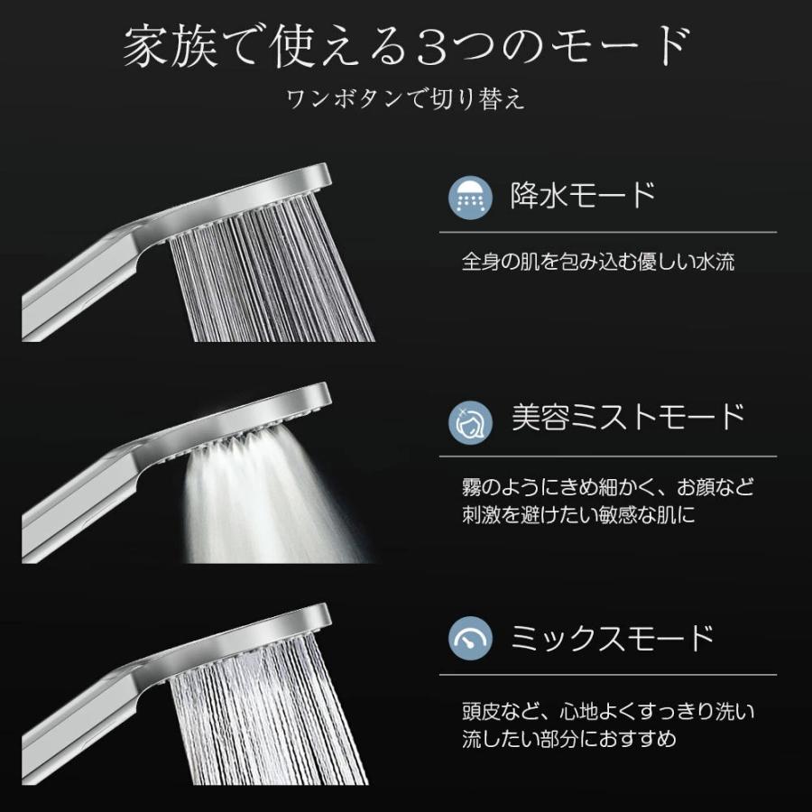 YOSA 脱塩素ウルトラファインバブルシャワーヘッド シャワーヘッド ウルトラファインバブル マイクロナノバブル 節水 美容