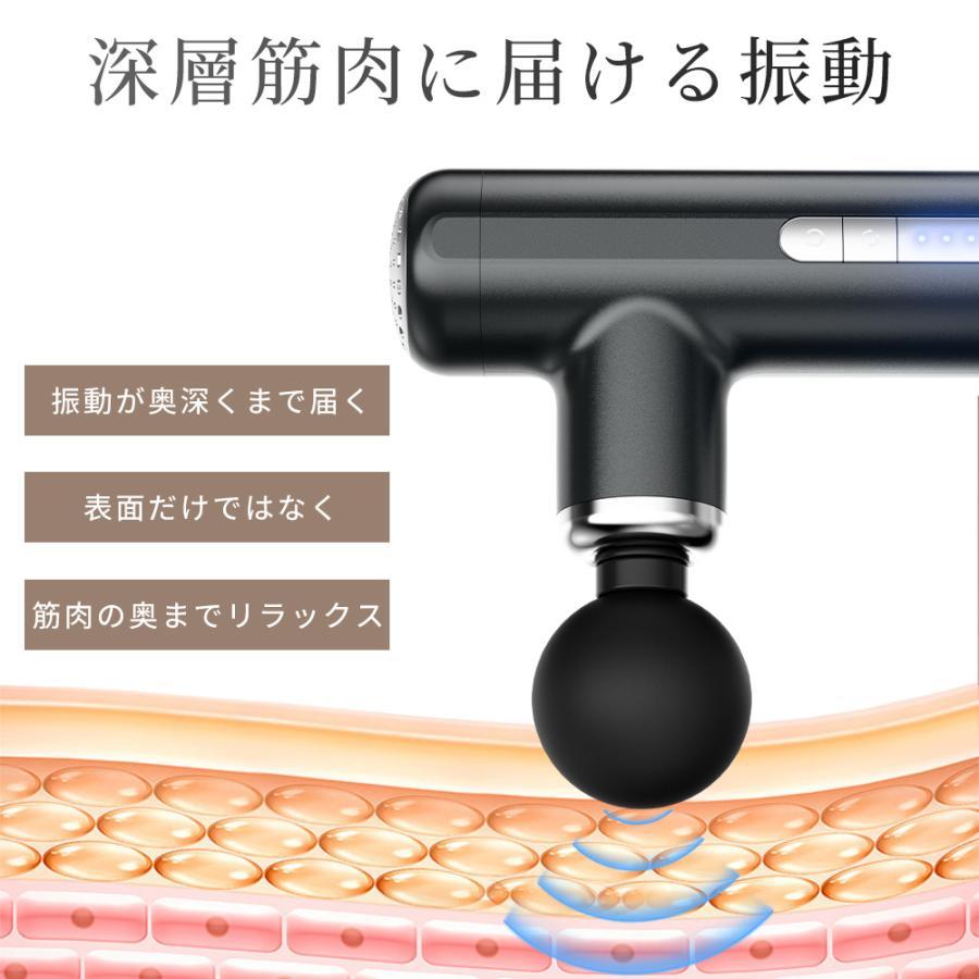 マッサージガン 筋膜リリース ガン マッサージ機 3200rpm 5段階振動
