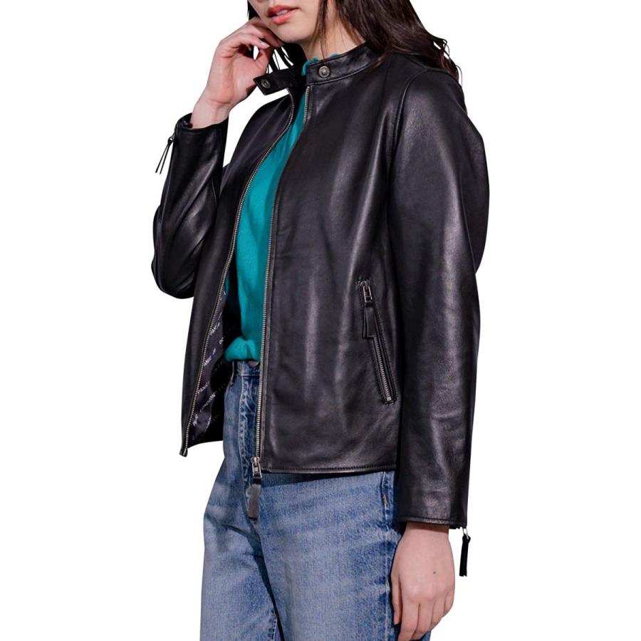 在庫残りわずか ロンドンデニム London Denim レディース ライダース シープ レザー シングル ライダース ジャケット 02 38 7434 48 M 進化版 Www Skylanceronline Com