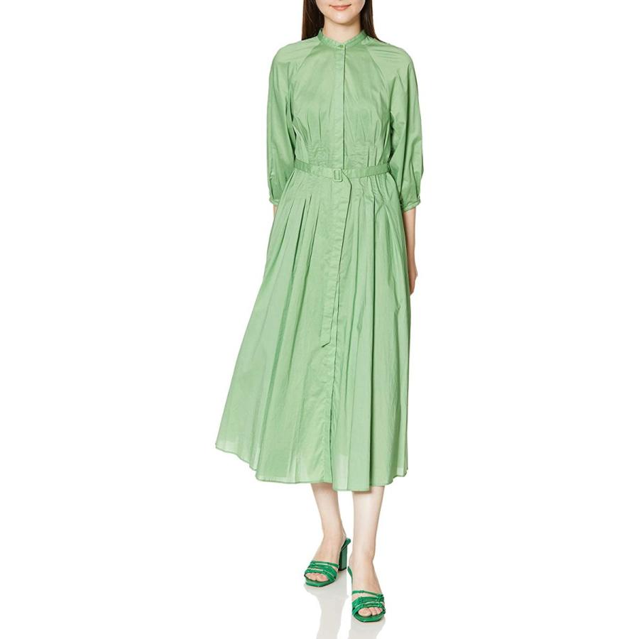現金特価 ミラオーウェン スタンド衿ウエストタックワンピ 09wfo2156 レディース Grn 日本 1 日本サイズ9 号相当 宅送 Www Skylanceronline Com