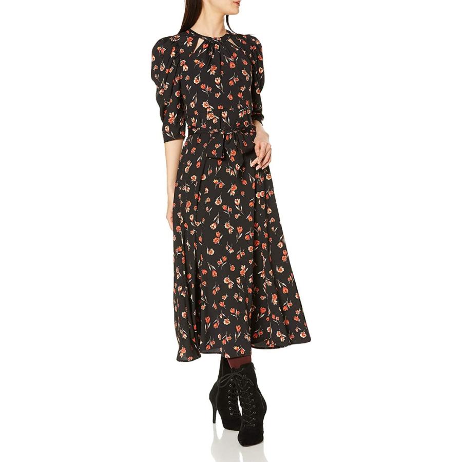 速達メール便 リリーブラウン カッティング花柄ワンピース Lwfo レディース Blk F 人気ブランド Skylanceronline Com