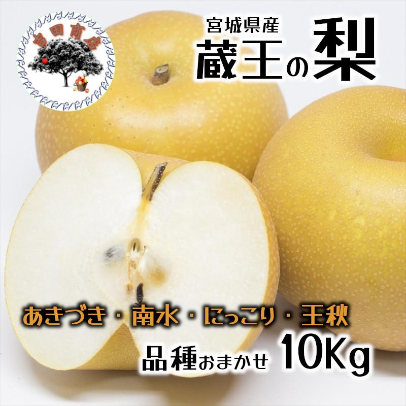 あきづき にっこり 王秋 宮城県産 梨 10kg(16玉〜28玉入り) 品種