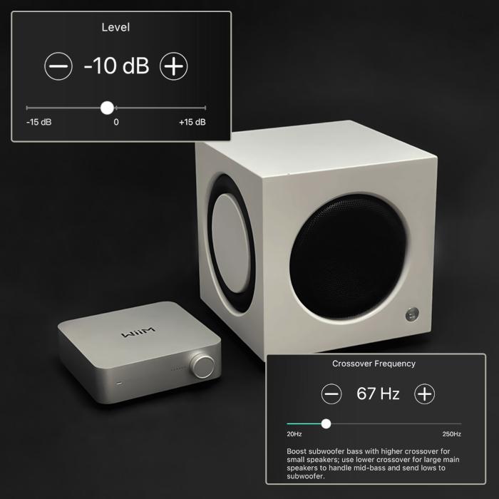 WiiM AMP シルバー マルチルームストリーミングアンプ WiiM-Amp