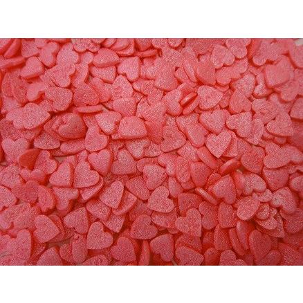 ドイツ産 キラキラシュガー ハート ピンク 200g 業務用 トッピング
