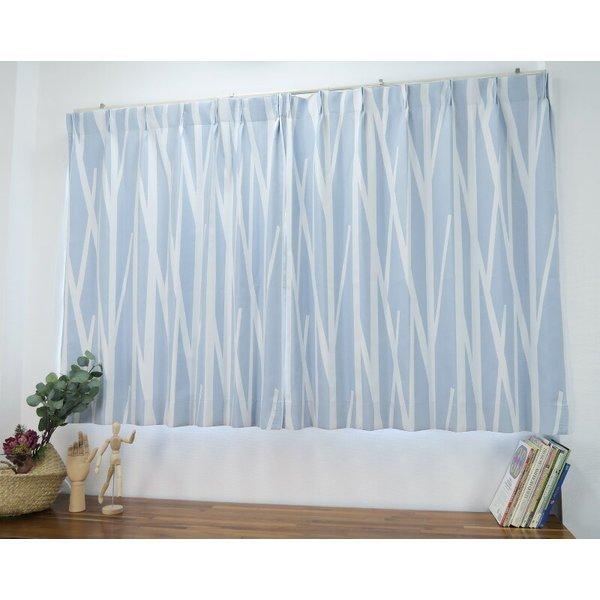 幅51から100cm】【丈231から260cm】プリーツが綺麗なオーダーカーテン