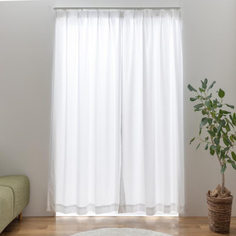 遮熱ミラーレースカーテン ソピア 幅100cm×丈133cm2枚 UVカット85％ 断熱25％ 保温20％ 省エネ効果 プライバシー効果（昼見えにくい） | 