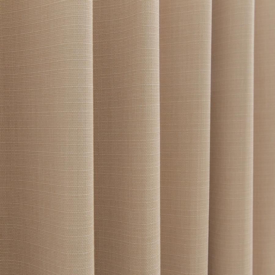 カーテン 幅150cm×丈220cm2枚 ベージュ 完全遮光 遮光1級 省エネ 遮音