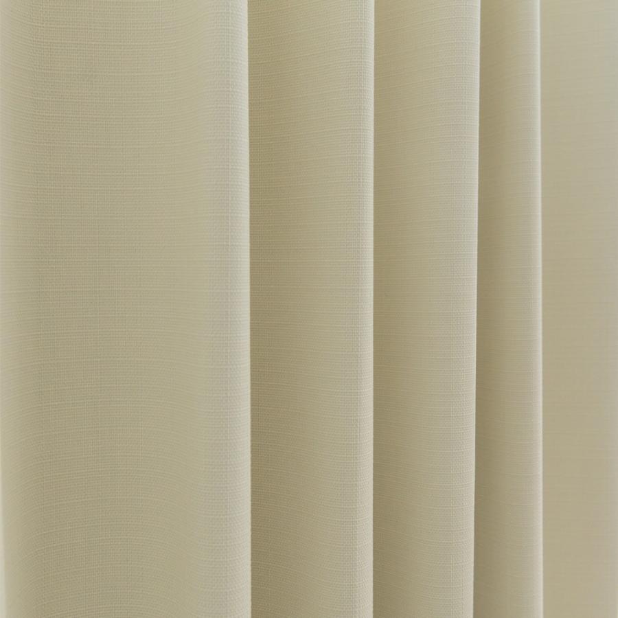 カーテン 幅150cm×丈130cm2枚 アイボリークリーム 完全遮光 遮光1級