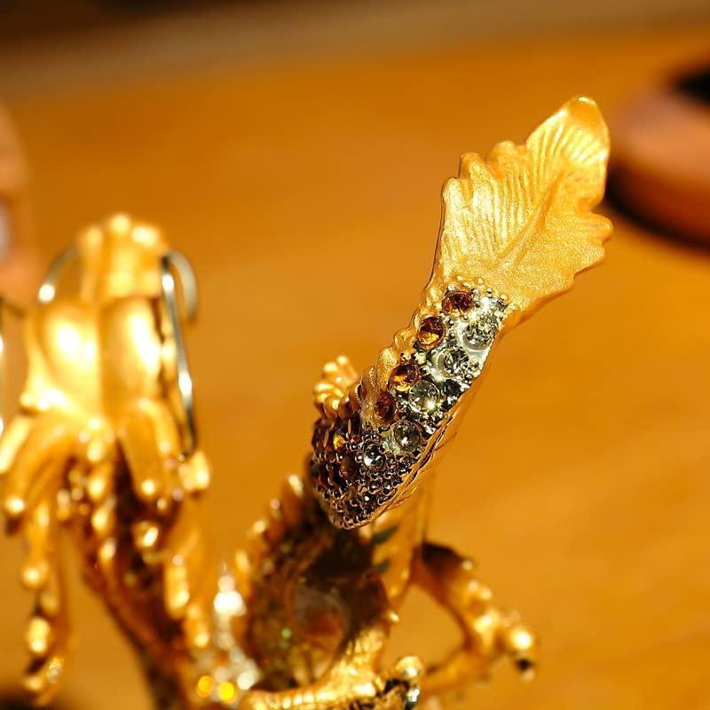 龍の置物ゴールド クリスタル スピリチュアル 風水 昇運金龍 龍 龍の置物ゴールド クリスタル スピリチュアル 風水 昇運金龍 龍