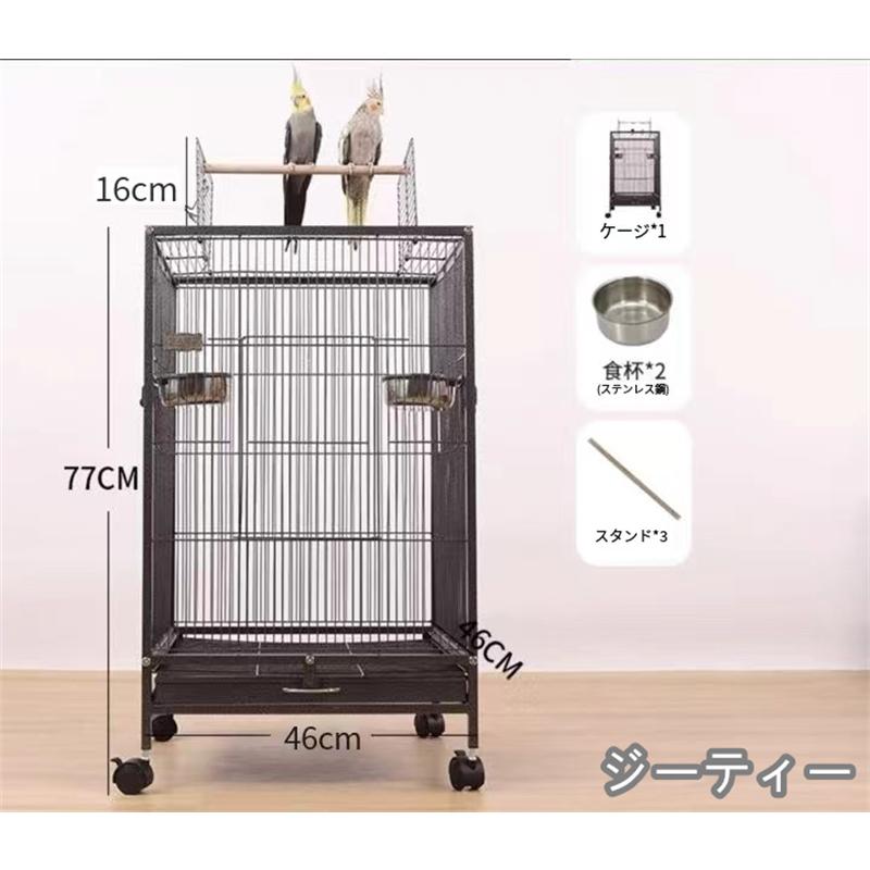 クリアアクリル鳥かご 複数飼い大型インコ ケージ セキセイ