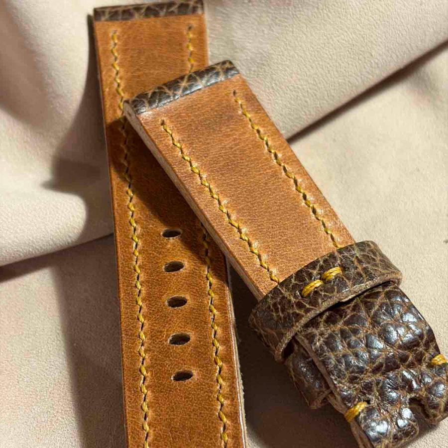 時計用ベルト、バンド hor-255 HORWEEN ダービー / ブラウン 腕時計