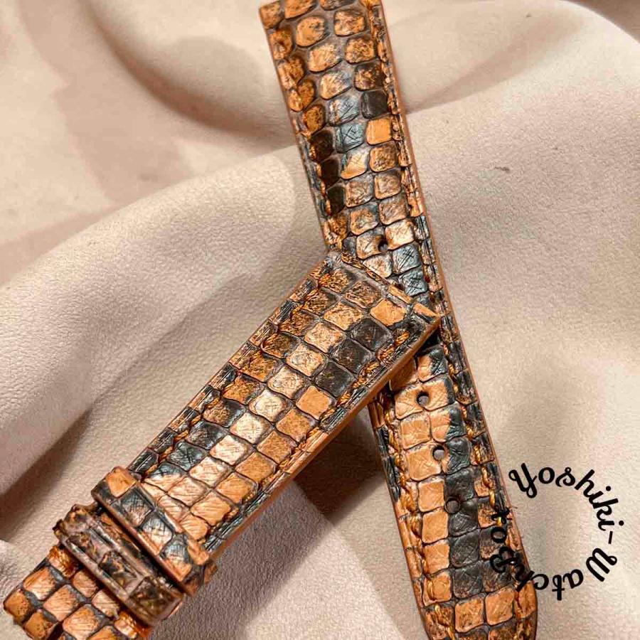 pyt-158 パイソン レザー 腕時計ベルト ライトブラウン (ラグ幅21mm - バックル幅18mm)  :pyt-158:Yoshiki-WatchBox - 通販 - Yahoo!ショッピング