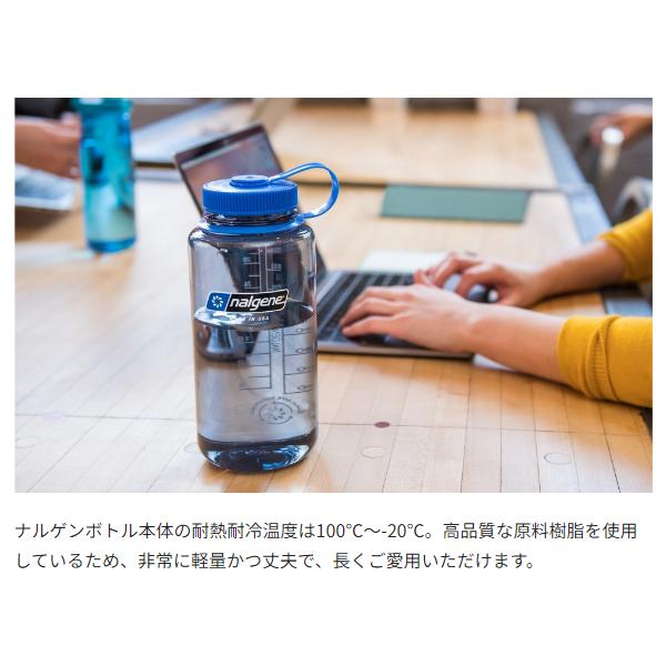 ナルゲン nalgene 広口1.0L Tritan Renew ラージロゴ オデッセイグレー