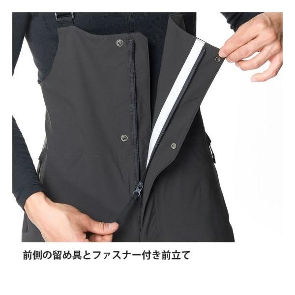 【美品】finetrack エバーブレス スノーライン レディース M ブラック ファイントラック（finetrack） エバーブレススノーラインビブ ユニ