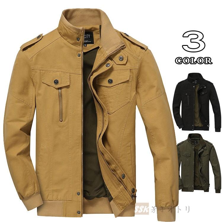 ミリタリージャケット 春物 ジャケット メンズ フライトジャケット ブルゾン ミリタリー 欧米風 お兄系 刺繍 Ssk 芳子オトリ 通販 Yahoo ショッピング