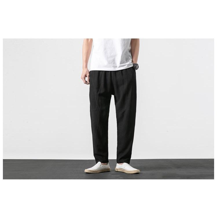 麻ズボン サルエルパンツ メンズ リネンパンツ 涼しいズボン 綿麻パンツ 夏ズボン 夏 夏服 メンズファッション Ssk 芳子オトリ 通販 Yahoo ショッピング