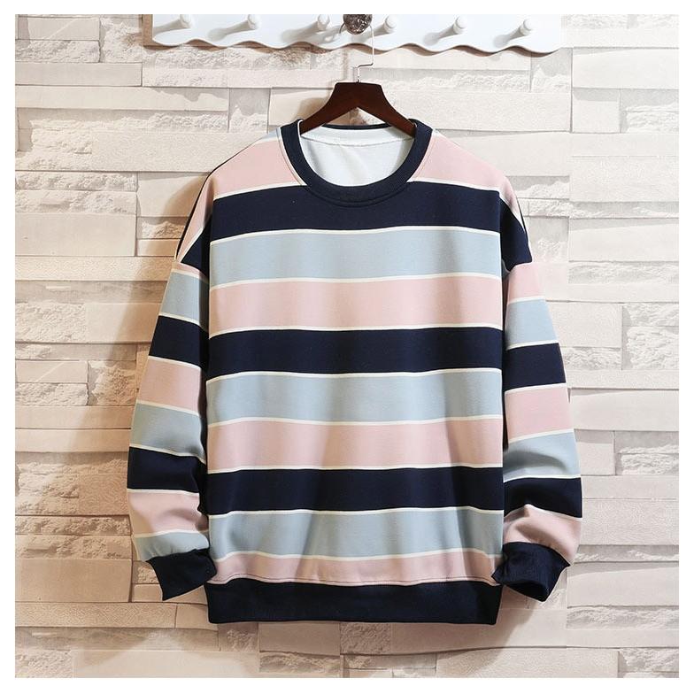 トレーナー メンズ ボーダー柄 スウェット メンズトレーナー トップス ビッグシルエット 春服 ファッション Ssk 芳子オトリ 通販 Yahoo ショッピング