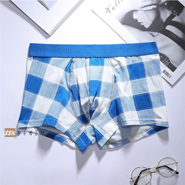 トランクス パンツ ボクサーパンツ メンズ チェック柄 男性下着 アンダーウェア ブリーフ 通気性 2点セット Ssk 芳子オトリ 通販 Yahoo ショッピング