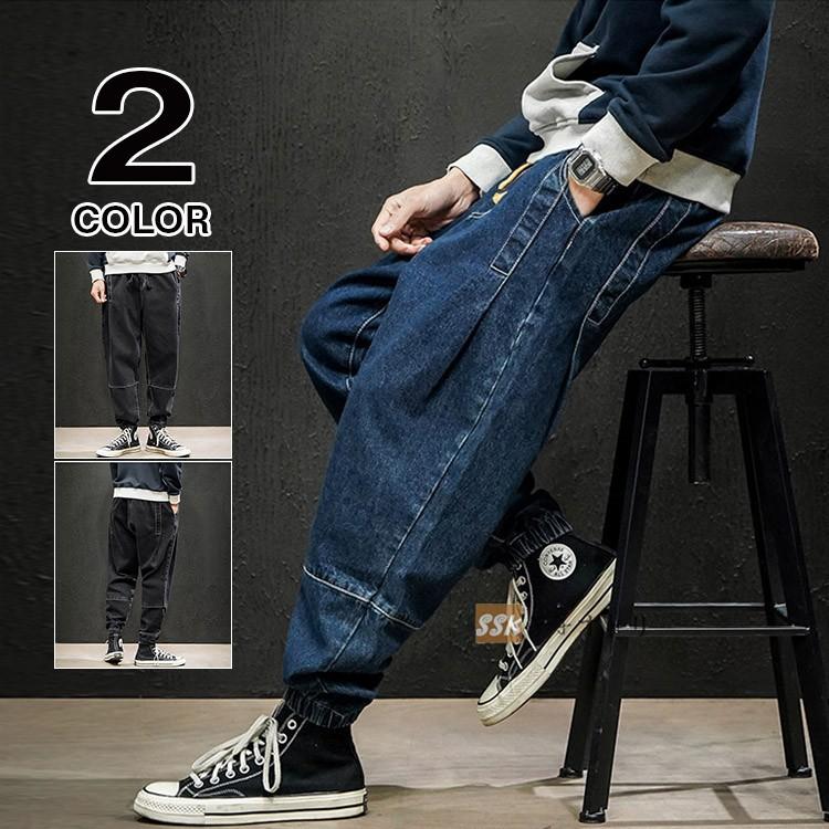 ジーンズ メンズ サルエルデニム ゆったり ボトムス ショーパン メンズ ファッション イージーパンツ Ssk 芳子オトリ 通販 Yahoo ショッピング