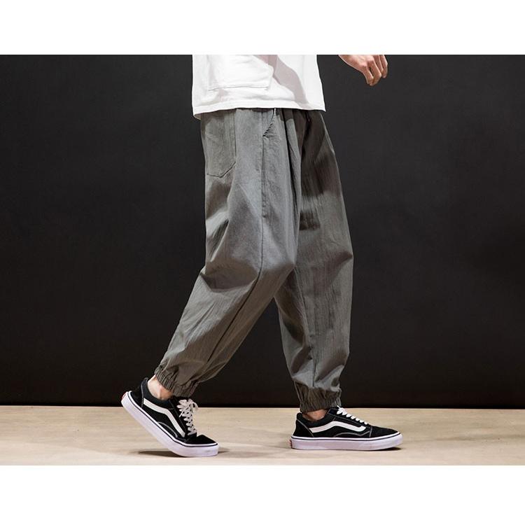 サルエルパンツ 夏ズボン メンズ イージーパンツ ゆったり 夏ズボン 涼しいズボン 無地 メンズ ファッション Ssk 芳子オトリ 通販 Yahoo ショッピング