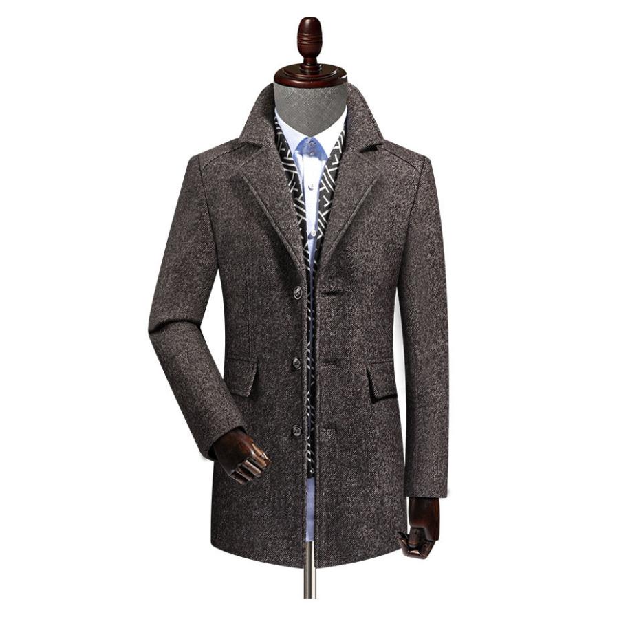70 Off コート アウター ウール メンズ チェスターコート ビジネスコート アウター ウール メンズ チェスターコート ビジネスコート 50代 40代 冬 秋 高級感 あったか ロング 中綿 コート アウター