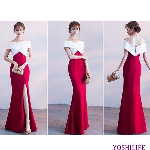格安 パーティードレス ロングドレス 演奏会 オフショルダー スリットドレス ワンピース 結婚式 フォーマル 花嫁 音楽会 カラードレス 二次会 ドレス 花嫁 Cz Y Yoshilife 通販 Yahoo ショッピング Web限定 Www Skylanceronline Com