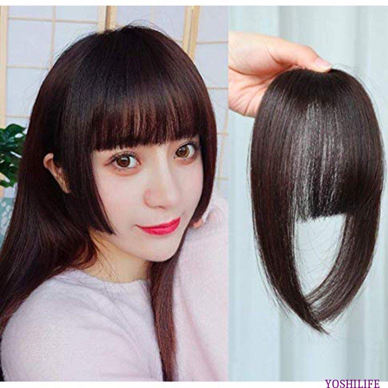 かわいい 前髪 姫カット 厚め ぱっつん サイド付き ポイントウィッグ ワンタッチ ヘアピース エクステ 高級耐熱性ファイバー 部分ウィッグ 自然 小顔 原宿系 Cz Jp1529 Yoshilife 通販 Yahoo ショッピング