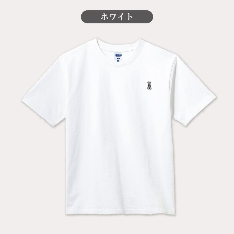 シュナウザー 両面プリント Tシャツ ベージュ 54b4da2c968dfd01a8191727726ed7