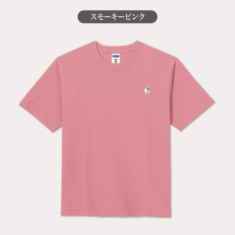 柴犬（赤柴） ワンポイントTシャツ 柴犬（赤柴）Tシャツ【MS1156