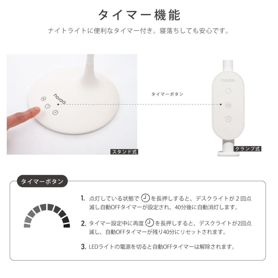 デスクライト スタンドライト 目に優しい LED クリップ式 2種類 省エネ 2200mAh バッテリー タッチセンサー 角度調節可能 充電式  led あすつく｜yoshimichistore｜11