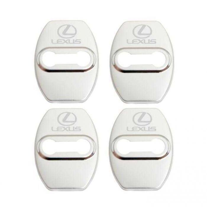 01レクサスLEXUSドアストライカーカバードアロックカバーメタルカバー4PCS1台分 p211014445f3f芳美ストア3 通販