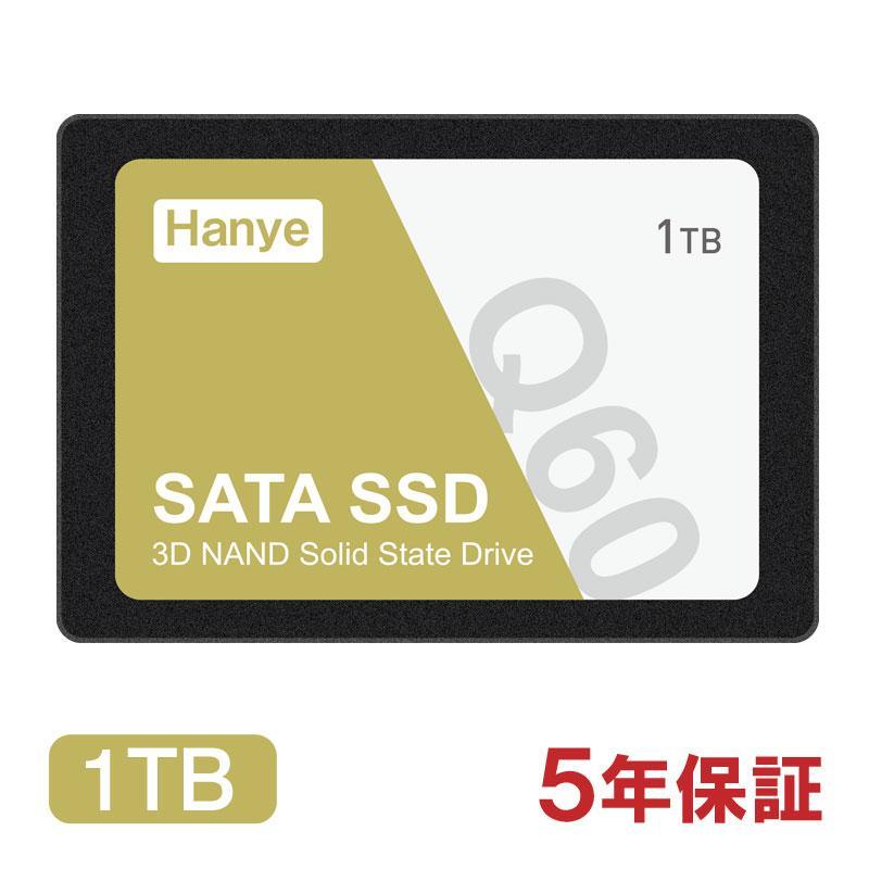 Hanye Q60 1TB 内蔵型SSD Hanye Hanye SSD 1TB 内蔵型 2.5インチ 7mm 3D NAND採用 SATAIII 6Gb/s