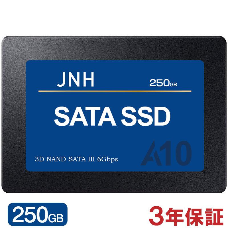 JNH JNH SSD 250GB 内蔵型 2.5インチ 3D NAND SATAIII R:550MB/s、W
