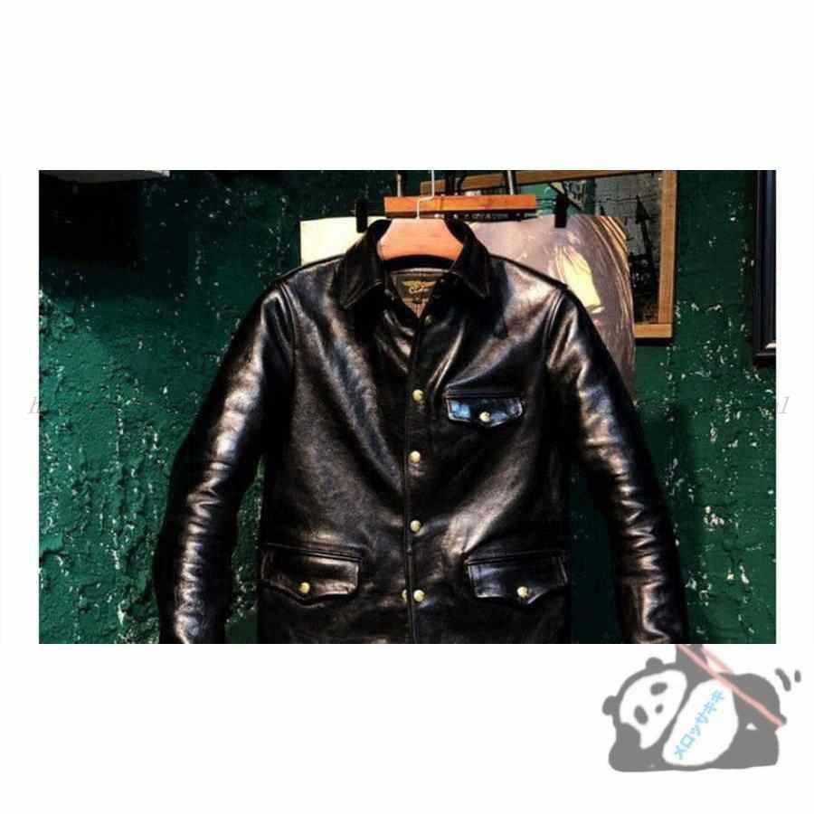 G&F workers カーコート　ホースハイド　ブラック　茶芯　日本製　XL G&F workers カーコート ホースハイド ブラック 茶芯 日本製 XL