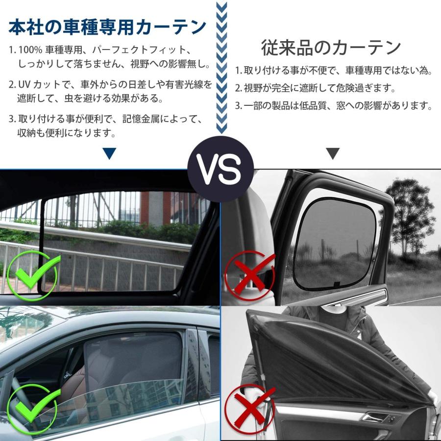 トヨタ ハリアー 80系 遮光 マグネット式 メッシュカーテン 着脱簡単
