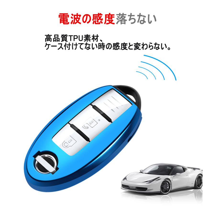 日産 キーケース 本革 キーホルダー option デイズ オーラ セレナ エクストレイル エルグランド スカイライン ノート キューブ ジューク ルークス 専用｜yoshinari｜16