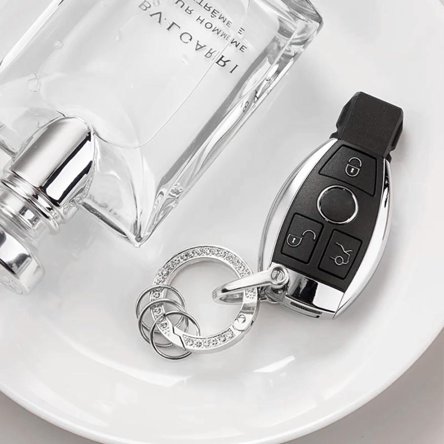 ラインストーン キーホルダー キーリング レディース キラキラ