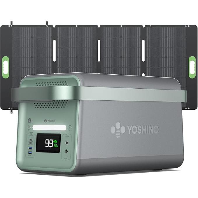 YOSHINO ヨシノ固体電池 ポータブル電源 セット ソーラーパネル EV搭載