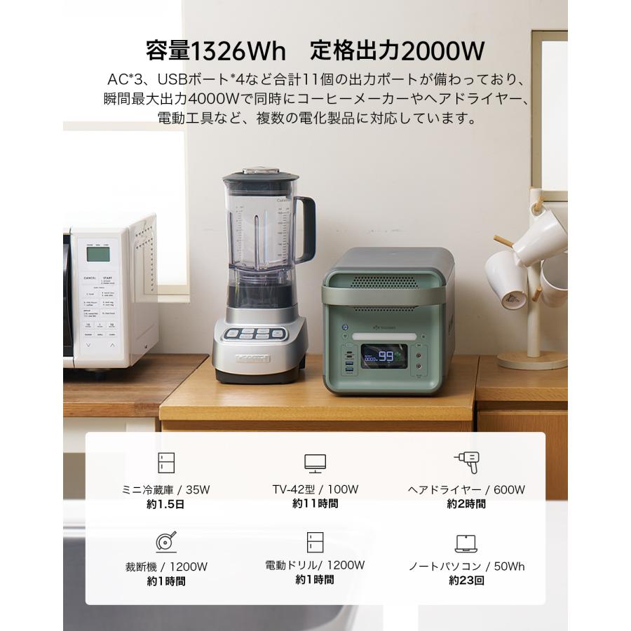 【全個体電池ポータブル電源1326Wh】B2000 YOSHINO YOSHINO POWER B600 SST - 固体電池ポータブル電源