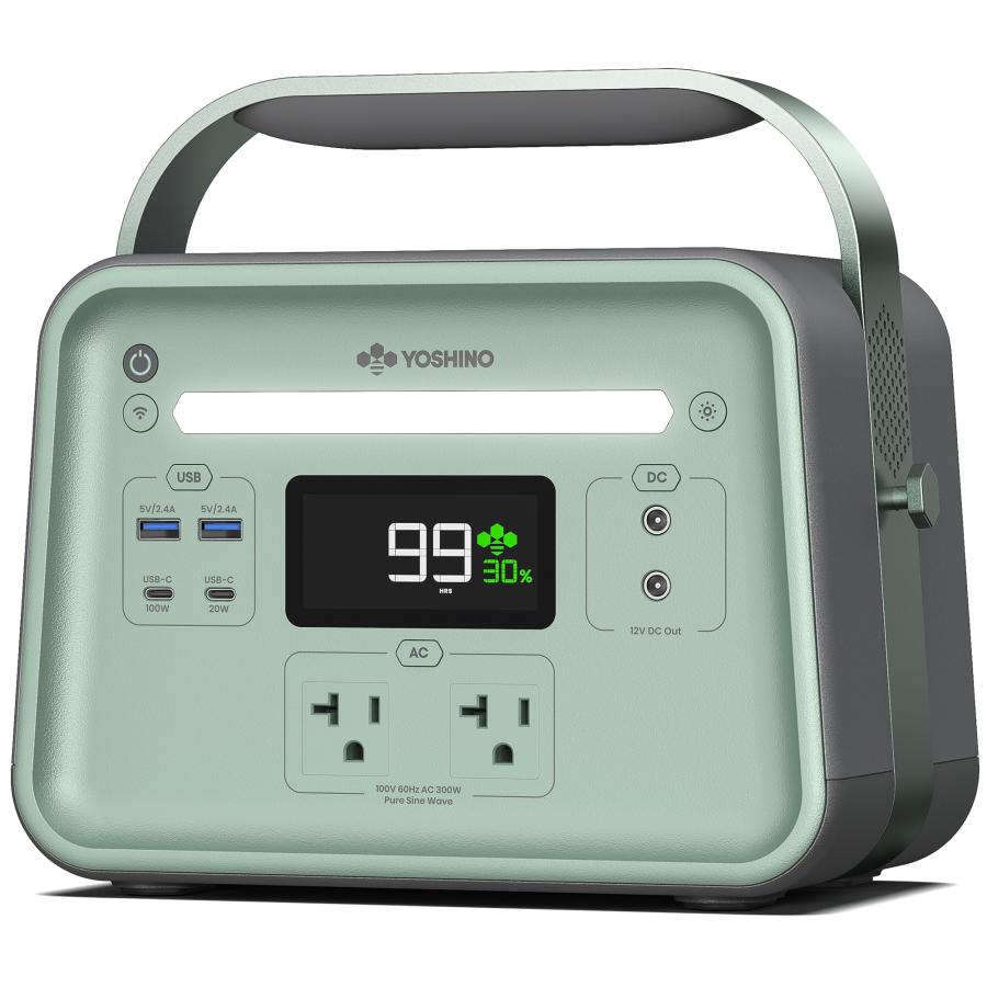 YOSHINOヨシノ ポータブル電源 固体電池 B300SST 241Wh 大容量 小型 AC