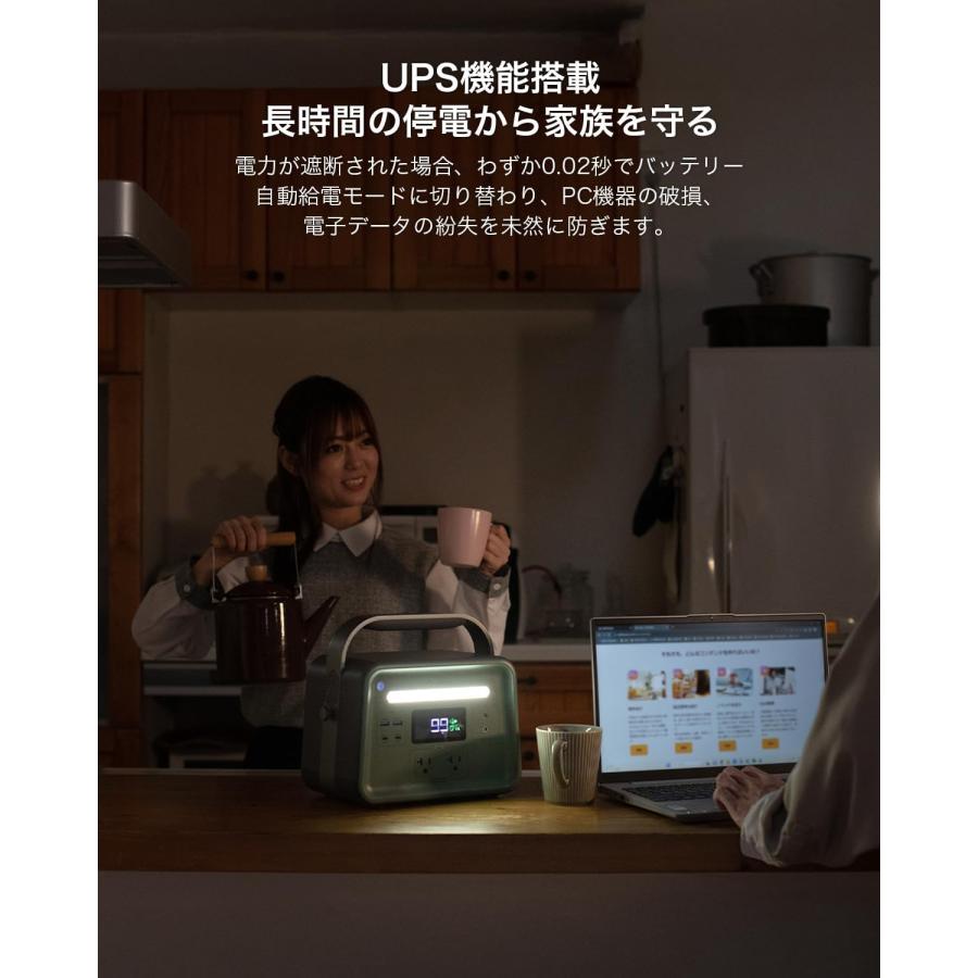 【4/24 18時から4/27 18時まで】YOSHINO 固体電池ポータブル電源 B300Pro 241Wh 小型 定格出力300W/最大600W 充放電回数4000以上 放電温度-10~60℃_6