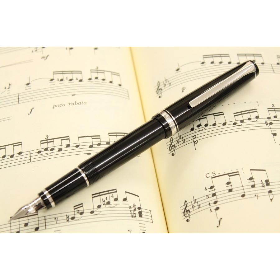 PILOT パイロット 万年筆 エラボー ブラック 軟極細字 (金属軸) SEF