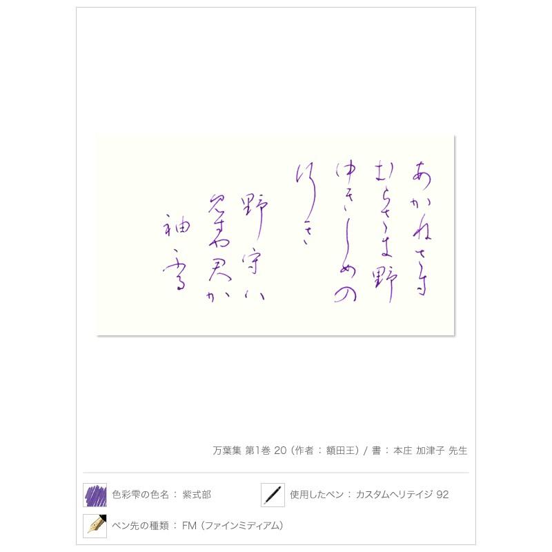 喜ばれる誕生日プレゼント パイロット PILOT 万年筆インキ iroshizuku 色彩雫 ボトルタイプ INK-50-MS ムラサキシキブ 紫式部  discoversvg.com