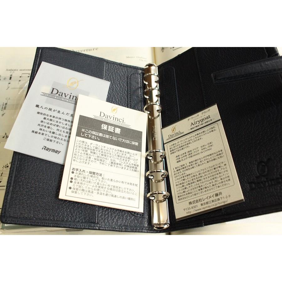 Davinci GRANDE Airy Goat 聖書サイズシステム手帳 DB3020K 本革