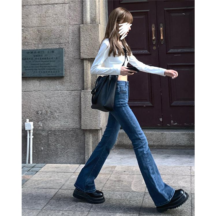 デニムパンツ ブーツカット フレア 美脚メイク ロング丈 ストレッチ レディース ハイウェスト ファッション コーデ 春服 ボトムス お洒落 Hx21jun47wlbnzk04 ヨシタカネットショップ 通販 Yahoo ショッピング