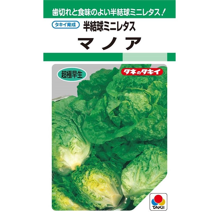 マノア ミニレタス 1.8ml 【タキイ種苗】【レタスの種】 : 吉谷農芸