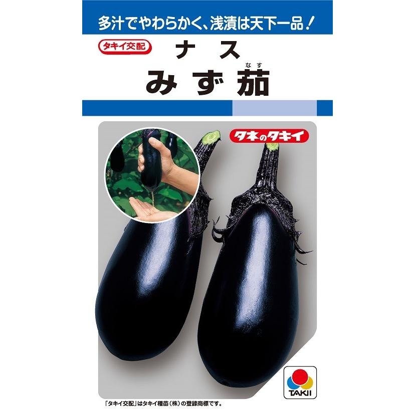 みず茄 50粒 みずなす種子 【ナス種】【タキイのタネ】【野菜の種
