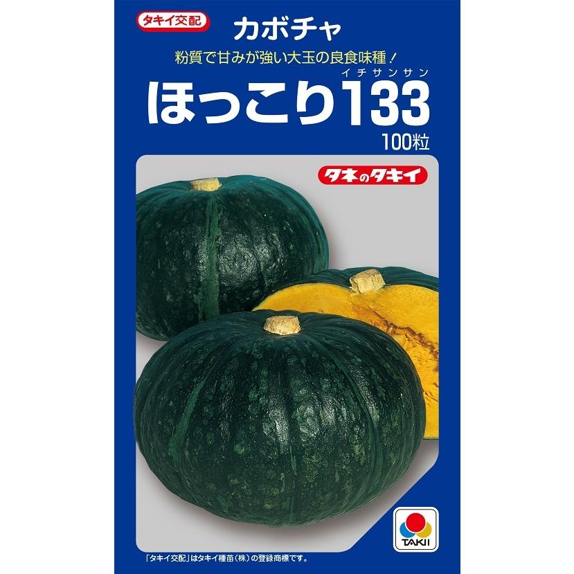 ほっこり133 100粒 カボチャ種子 【南瓜の種】【タキイのタネ】【野菜