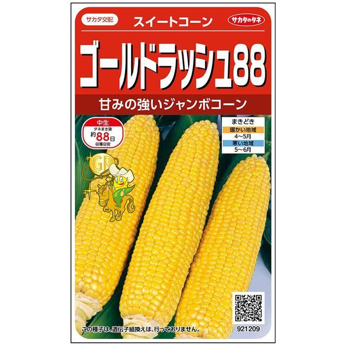ゴールドラッシュ88 スイートコーン種子 2000粒【スイートコーン種