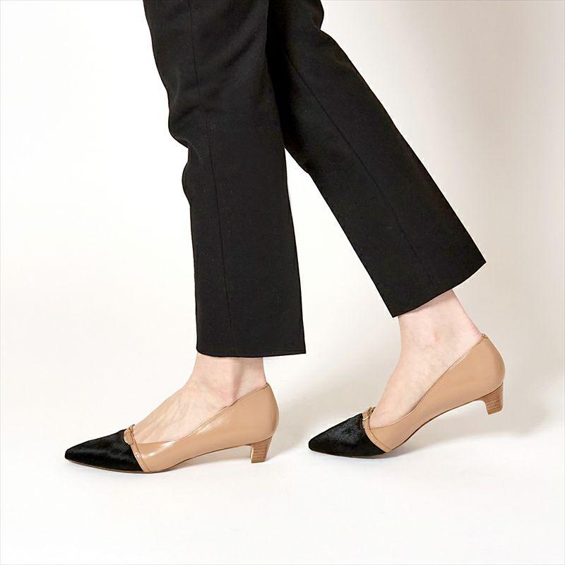 YOSHITO（ヨシト） パンプス Y9715 セール ブラック ボルドーコンビ